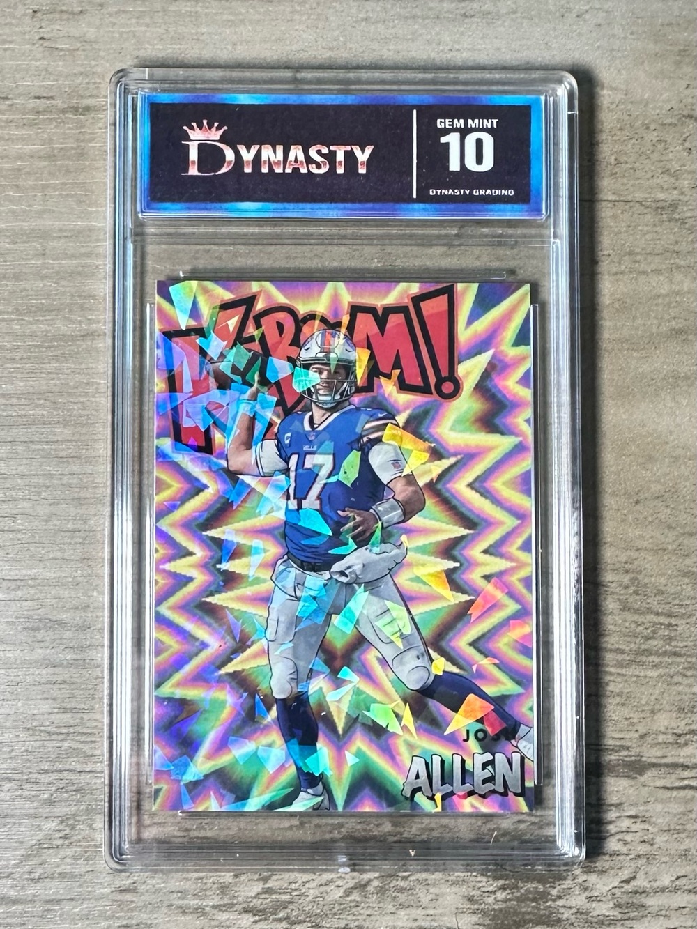 Josh Allen 2021 Panini Instant #K34 Holo Gem Mint 10 Novelty Football Card.